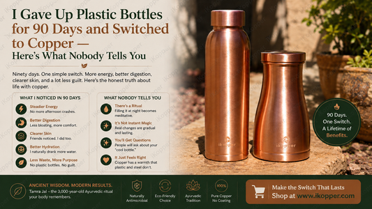 Plastic to copper water bottle switch iKopper 90 day experience review
