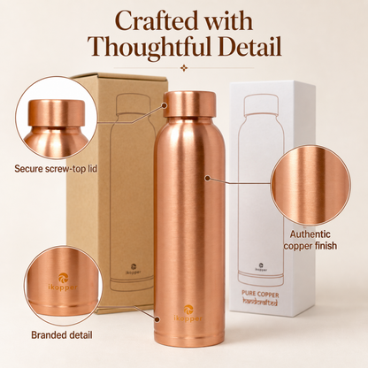 iKopper - Pure Copper Water Bottle 32 Oz